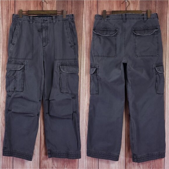 Abercrombie & Fitch Other - *READ* Abercrombie & Fitch Baggy Pants Mens Size 34X29(30) Cargo Utility Gray